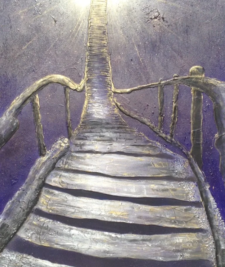 Œuvre de Galae, peinture abstraite et lumineuse